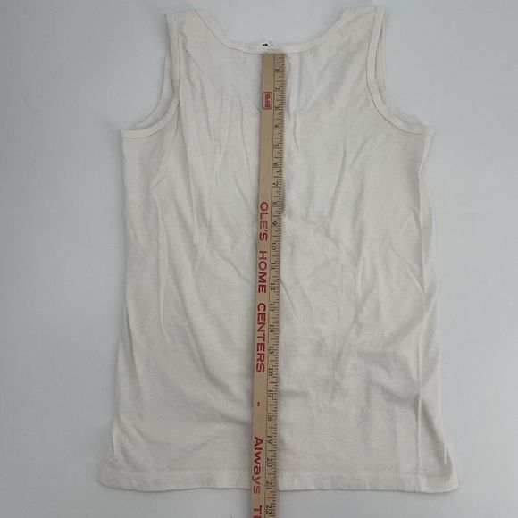 KSIG Womens Tank Top S White Fraternity Greek Kick It With KSIG Floral Letters - Picture 7 of 7